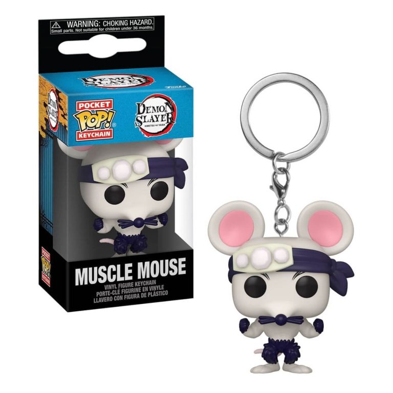 Funko Portachiavi Muscle Mouse Demon Slayer Pocket Pop Keychain 4 cm