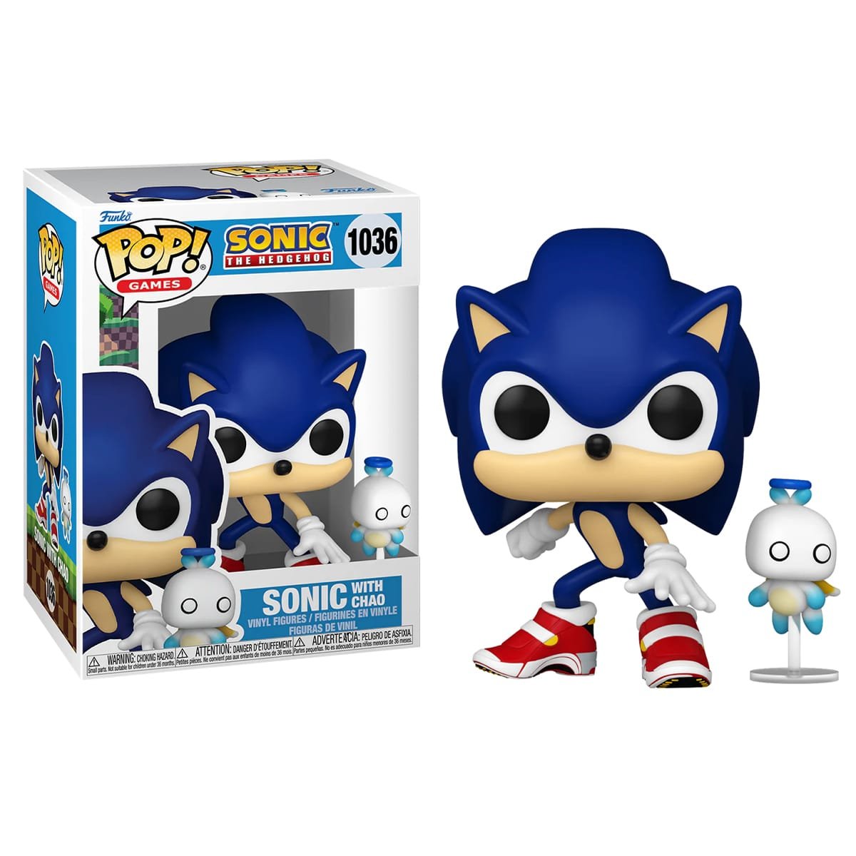 Funko Pop Sonic with Chao Sonic the Hedgehog N° 1036
