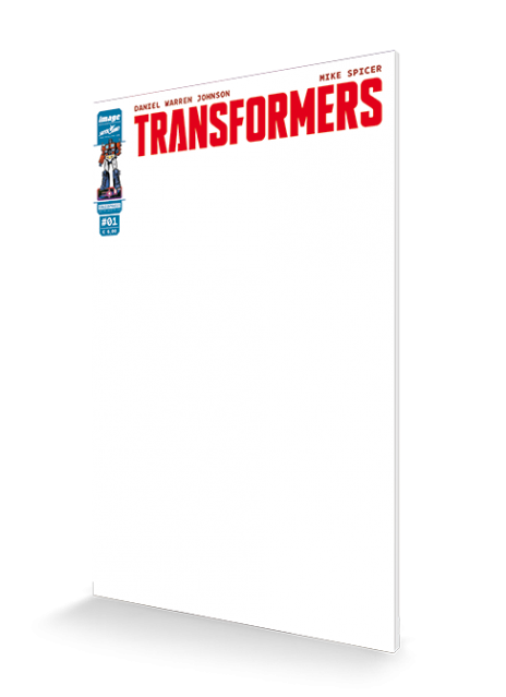 Transformers #1 · White Cover – Logo rosso (II edition)