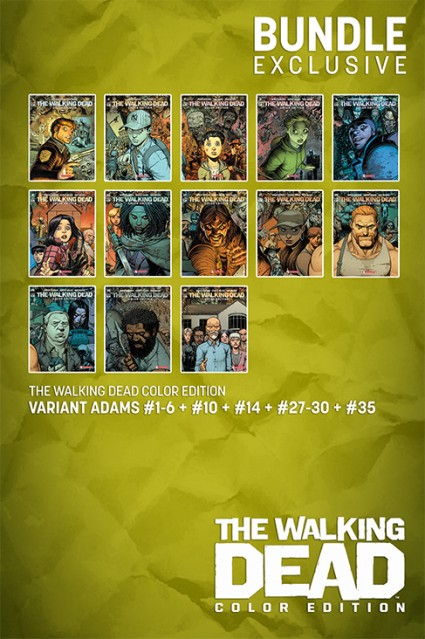 The Walking Dead Color Edition – Bundle Adams · Variant Adams #1-6 + #10 + #14 + #27-30 + #35