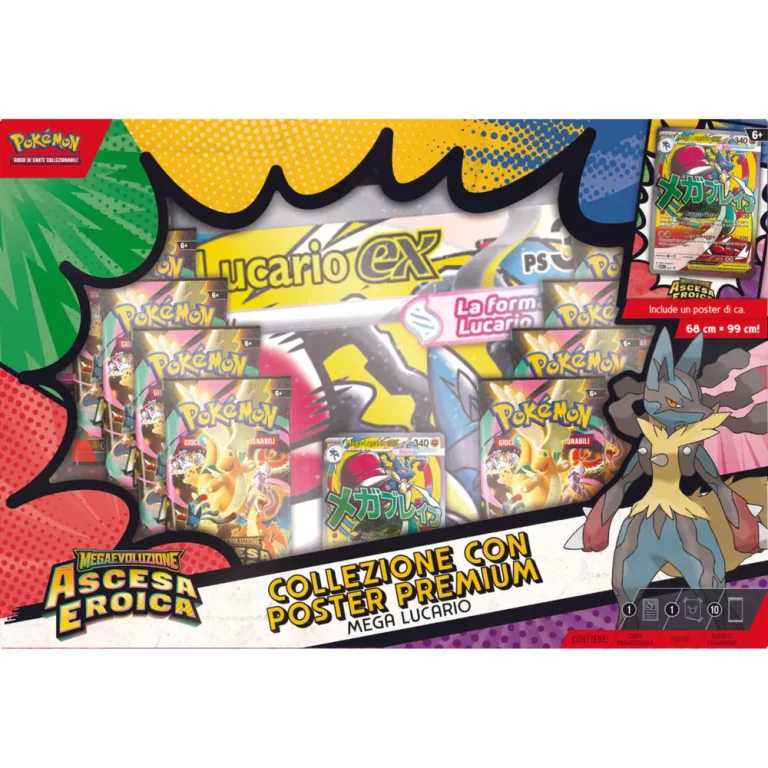Collezione con poster premium Lucario – Ascesa Eroica – ITA