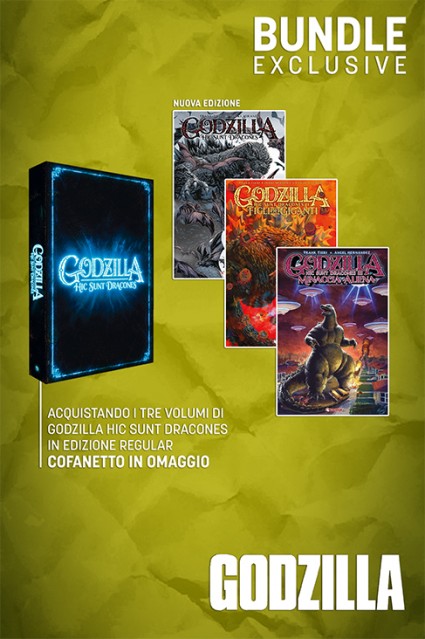 Godzilla Hic Sunt Dracones – Bundle · Godzilla Hic Sunt Dracones I – II – III + Slipcase
