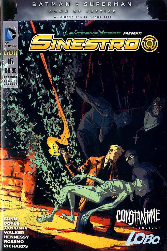LANTERNA VERDE PRESENTA: SINESTRO NEW 52 15 VARIANT CONSTANTINE