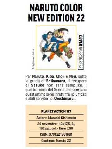 *PREORDER* NARUTO COLOR NEW EDITION 22