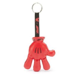 Portachiavi con peluche guanto di Topolino Disney x Formula Uno, 10 cm