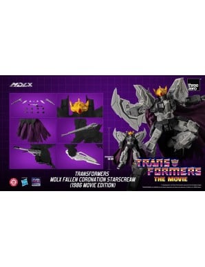 Threezero Transformers The Movie 40th Anniversary MDLX Articulated Figures Series Starscream Fallen Coronation 1986 Movie