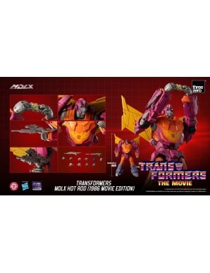 Threezero Transformers The Movie 40th Anniversary MDLX Articulated Figures Series Hot Rod 1986 Movie Edition