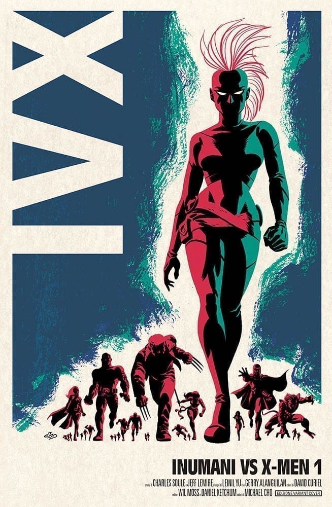 INUMANI VS X-MEN 1 VARIANT MARVEL MINISERIE 185