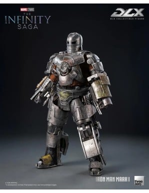 Threezero Marvel The Infinity Saga DLX Collectible Figure Iron Man Mark I