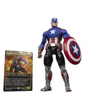 Hasbro Marvel Legends Captain America with Exclusive Magic: The Gathering Card