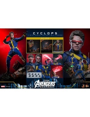Hot Toys Movie Masterpiece Avengers: Doomsday Cyclops 1/6 Scale Collectible Figure Deluxe Version