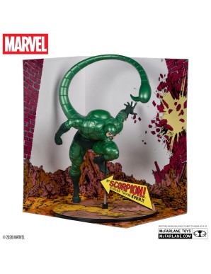 Mc Farlane Toys Marvel Comics Amazing Spider-Man 368 Scorpion 1/10 Scale Statue Metallic Color