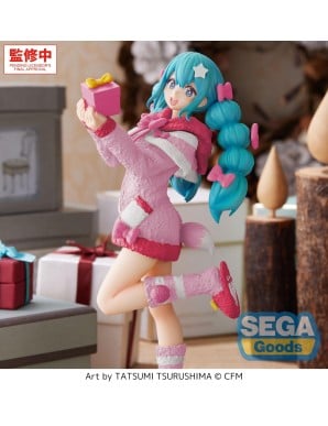 Sega High Premium Figure Vocaloid Hatsune Miku Mokomoko Christmas Version