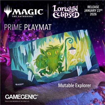 GAMEGENIC Magic: The Gathering – Lorwyn Eclipsed – Prime Playmat – Mutable Explorer