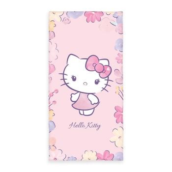 Flowers | Asciugamano | rosa pallido | Hello Kitty