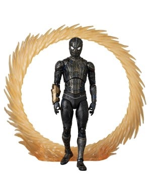Medicom Toy MAFEX Spider-Man No Way Home Spider-Man Black & Gold Suit Version