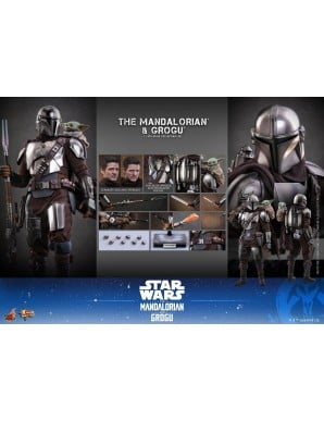 Hot Toys Movie Masterpiece Star Wars The Mandalorian and Grogu 1/6 Scale Collectible Figure