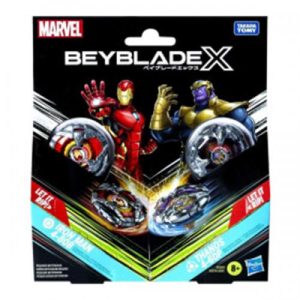 Beyblade X Marvel Collab Iron Man 4-80B vs. Thanos 4-60P