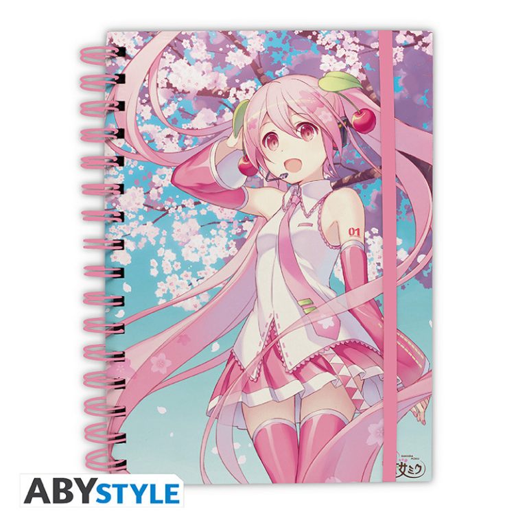 HATSUNE MIKU – Notebook A5 Spiral “Cherry Blossom”