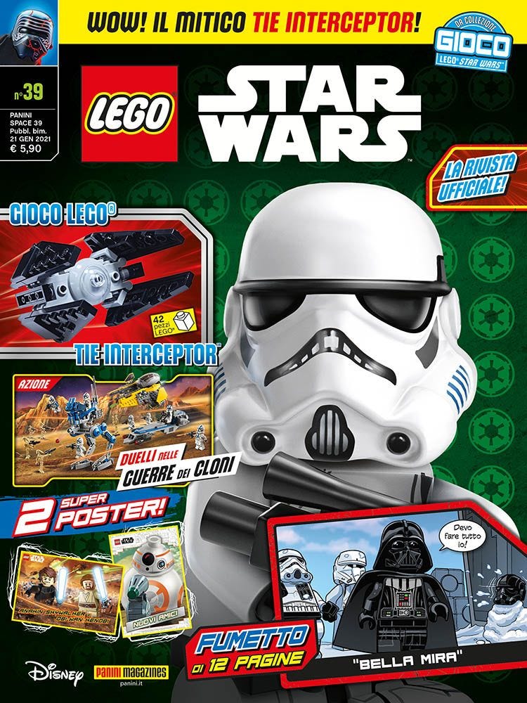 LEGO STAR WARS (2015) 39 IN REGALO: LA MINIFIGURE LEGO DEL MITICO TIE INTERCEPTOR! PANINI SPACE 39