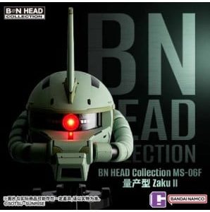 Bandai BN Head Collection Vol.4 Mobile Suit Gundam MS-06F Zaku II Head Sculpt