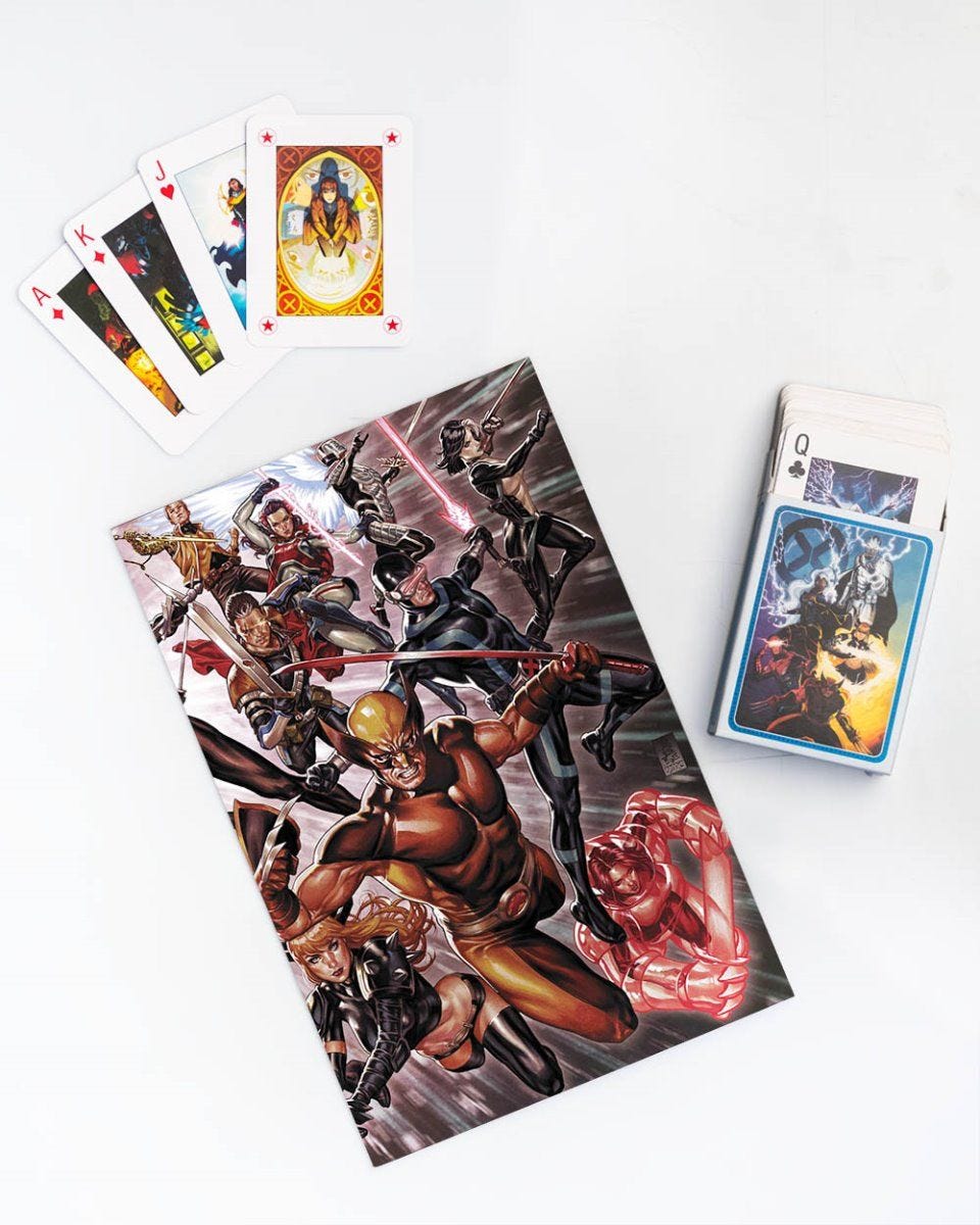 X OF SWORD: DISTRUZIONE VARIANT DI BROOKS MARK CONTENENTE LE CARTE DEGLI X-MEN DI LELIO BONACCORSO MARVEL MINISERIE 243