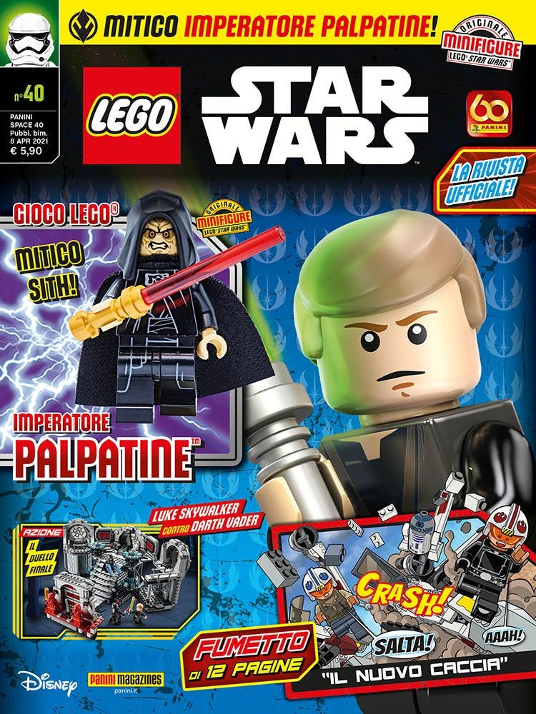 LEGO STAR WARS (2015) 40 IN REGALO: LA MINIFIGURE UFFICIALE DELL’IMPERATORE PALPATINE PANINI SPACE 40