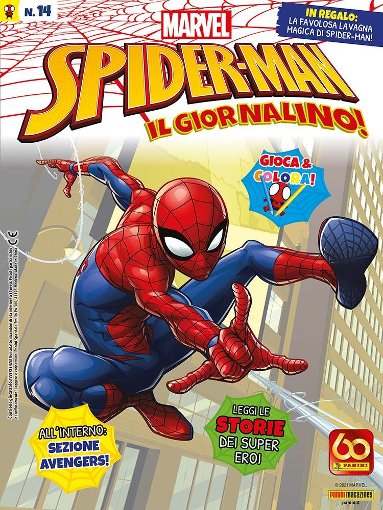 SPIDER-MAN & I SUOI FANTASTICI AMICI 74 IN REGALO: LA LAVAGNETTA MAGICA DI SPIDEY! SPIDER-MAN IL GIORNALINO 14