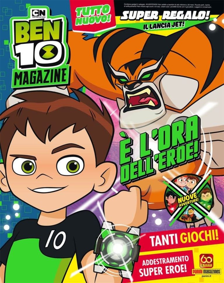 BEN 10 MAGAZINE 19 IN REGALO: IL FANTASTICO JET LAUNCHER DI BEN 10! BEN 10 2021 2