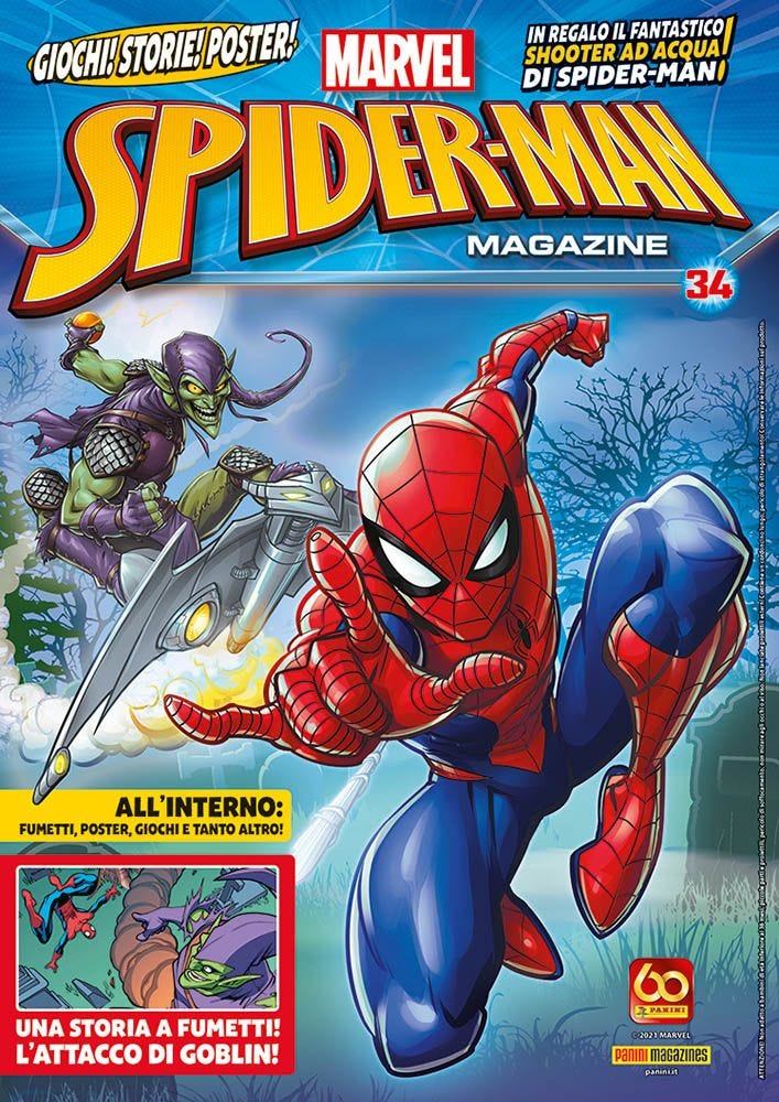 SPIDER-MAN MAGAZINE (2018) 34 IN REGALO: LA GIGA PISTOLA AD ACQUA DI SPIDER-MAN! PANINI COMICS MEGA 99