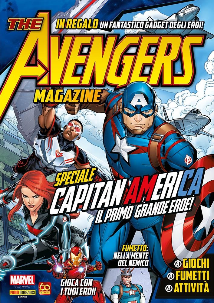 AVENGERS MAGAZINE 46 SPECIALE CAPITAN AMERICA _. IN REGALO: UN SUPER GADGET DEGLI AVENGERS! MARVEL ADVENTURE 55