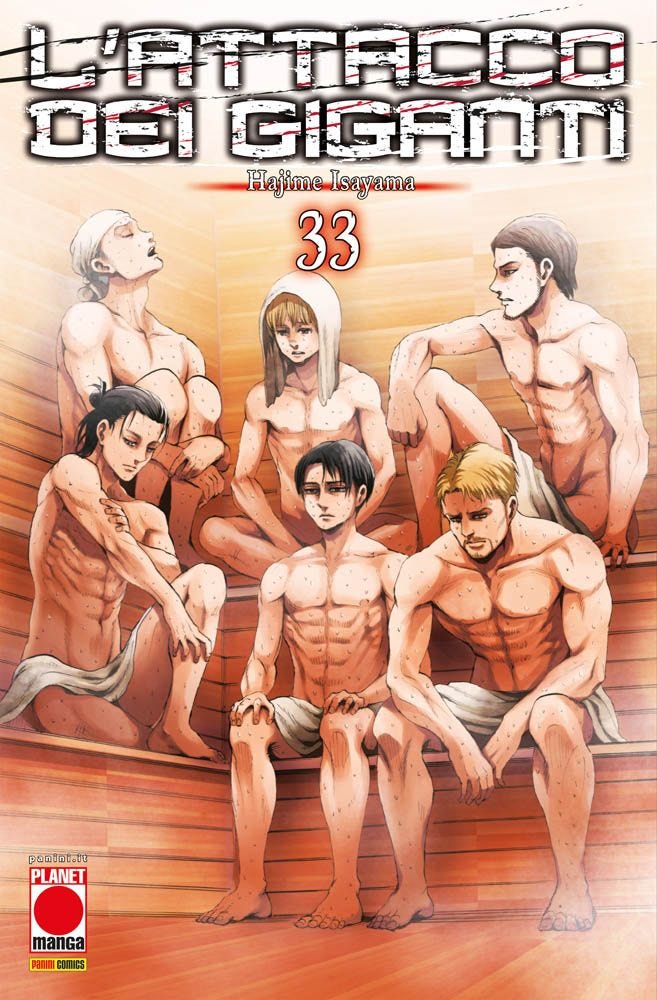 L’ATTACCO DEI GIGANTI 33 DI 34 VARIANT SAUNA GENERATION MANGA 33