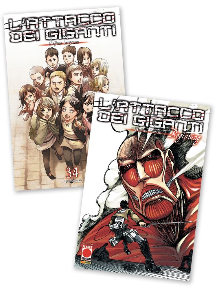L’ATTACCO DEI GIGANTI 34 DI 34 VARIANT BUNDLE BEGINNING – CON I PRIMI DUE CAPITOLI DEL MANGA GENERATION MANGA 34
