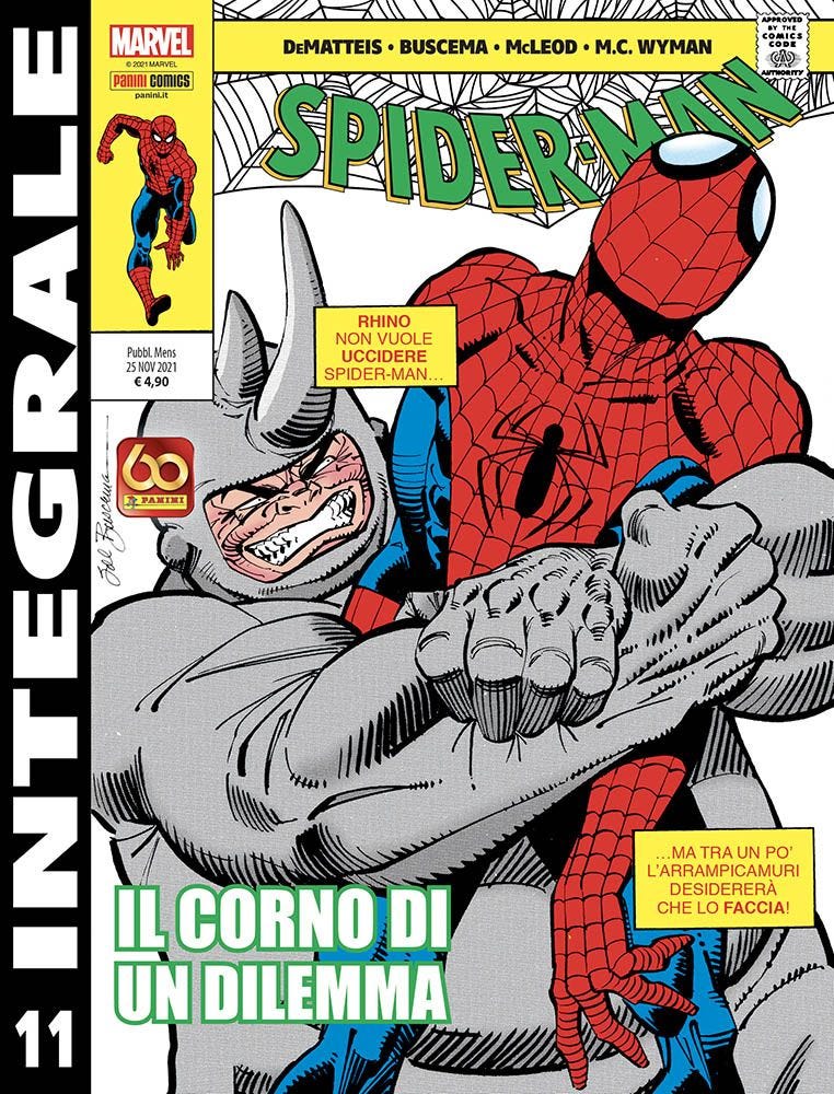 MARVEL INTEGRALE: SPIDER-MAN DI J.M. DEMATTEIS 11 DI 50 MARVEL INTEGRALE