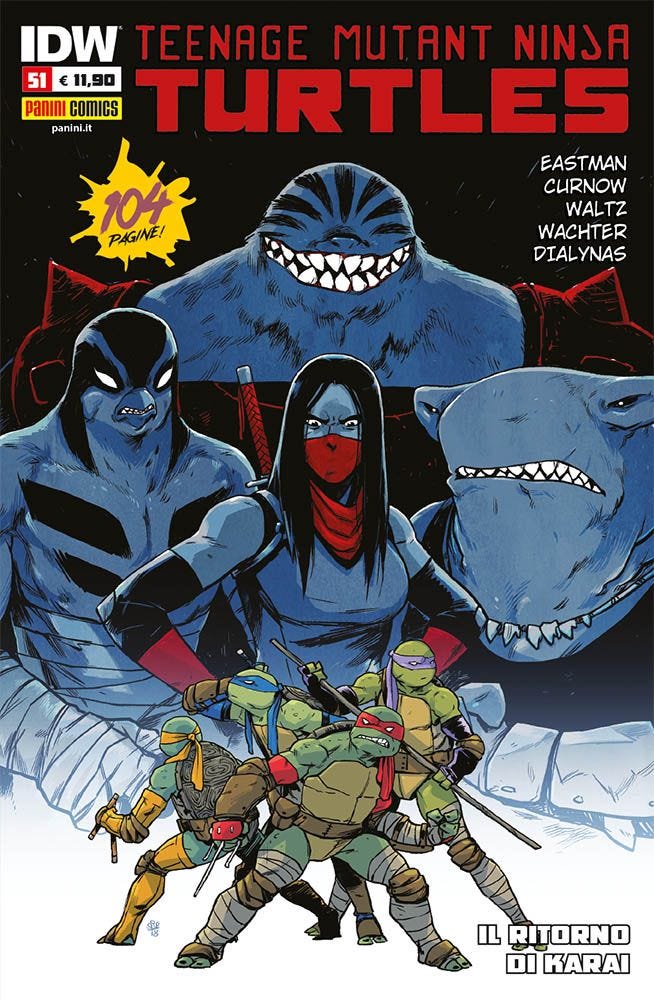 TEENAGE MUTANT NINJA TURTLES EDICOLA 51 DI 78 PANINI DIRECT