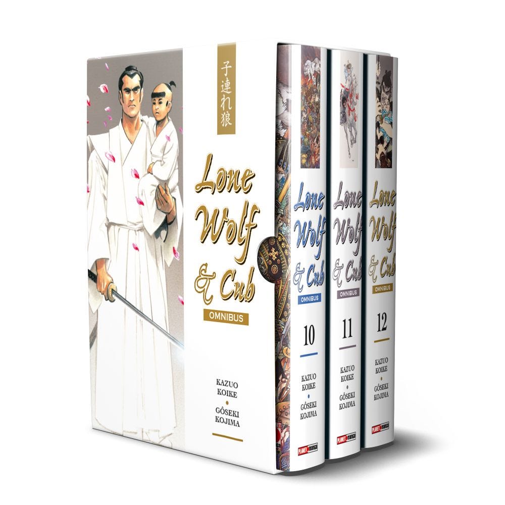 LONE WOLF & CUB OMNIBUS COFANETTO 4 – CONTIENE I VOLUMI 10 – 11 – 12