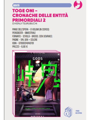 *PREORDER* TOGE ONI CRONACHE ENTITÀ PRIMOR. 2