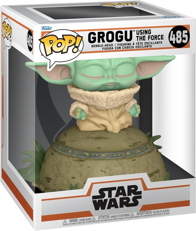 Funko Pop! Deluxe: Star Wars: The Mandalorian Grogu Using Force (The Child, Baby Yoda)