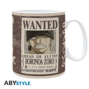 TAZZA ONE PIECE ZORO WANTED 460 ML
