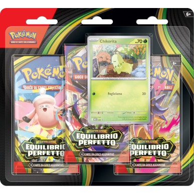 Megaevoluzione: Equilibrio Perfetto – 3 Pack Blister – Chikorita (ITA)
