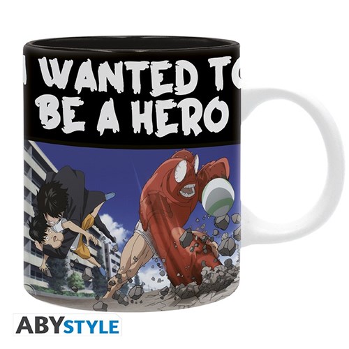 TAZZA ONE PUNCH MAN BECOMING A HERO