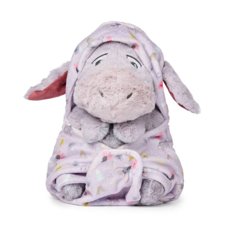 Peluche piccolo Disney Babies ih-Oh con copertina, Winnie the Pooh, 25 cm