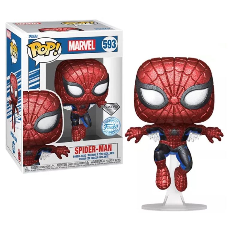 Funko Pop Spider-Man Diamond Edition Marvel N° 593