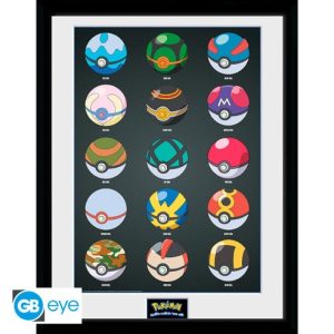 Pokémon – Poster Incorniciato Pokéballs 30,5×40,6 cm