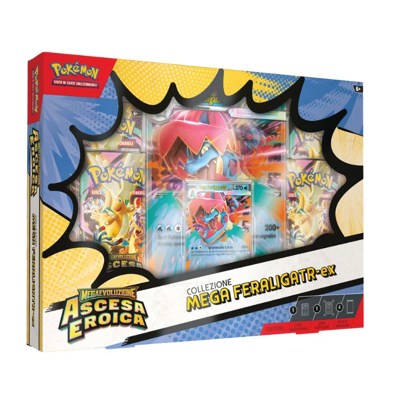 Collezione Pokémon Ascesa Eroica – Mega Feraligatr ex