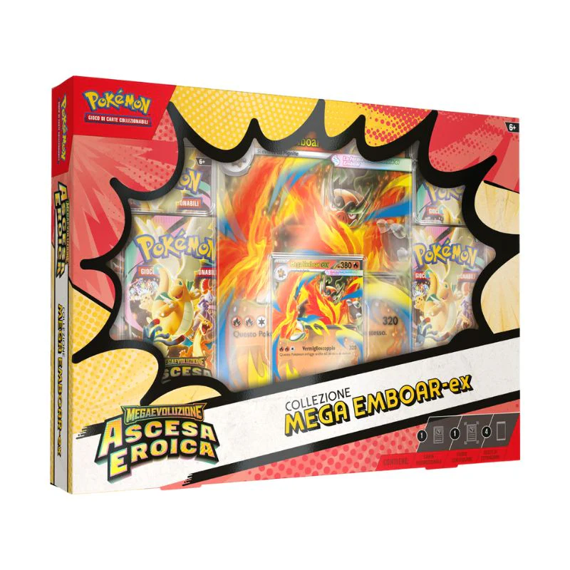Collezione Pokémon Ascesa Eroica – Mega Emboar ex