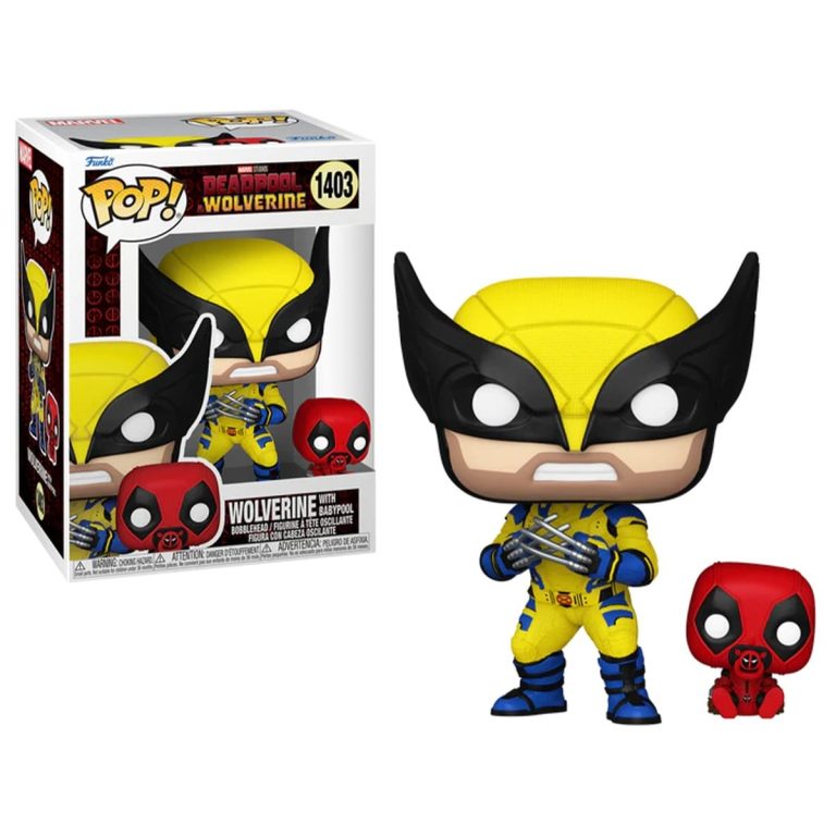 Funko Pop Wolverine with Babypool Deadpool 3 Vinyl Figure N° 1403