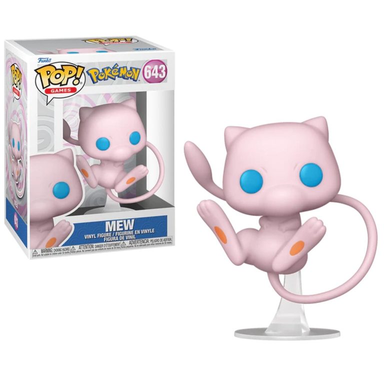 Funko Pop Mew Pokémon Anime Games Vinyl Figure N° 643