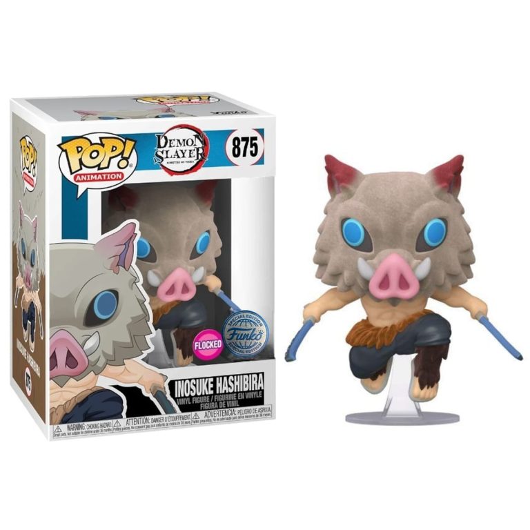Funko Pop Inosuke Hashibira Flocked Demon Slayer Anime N° 875