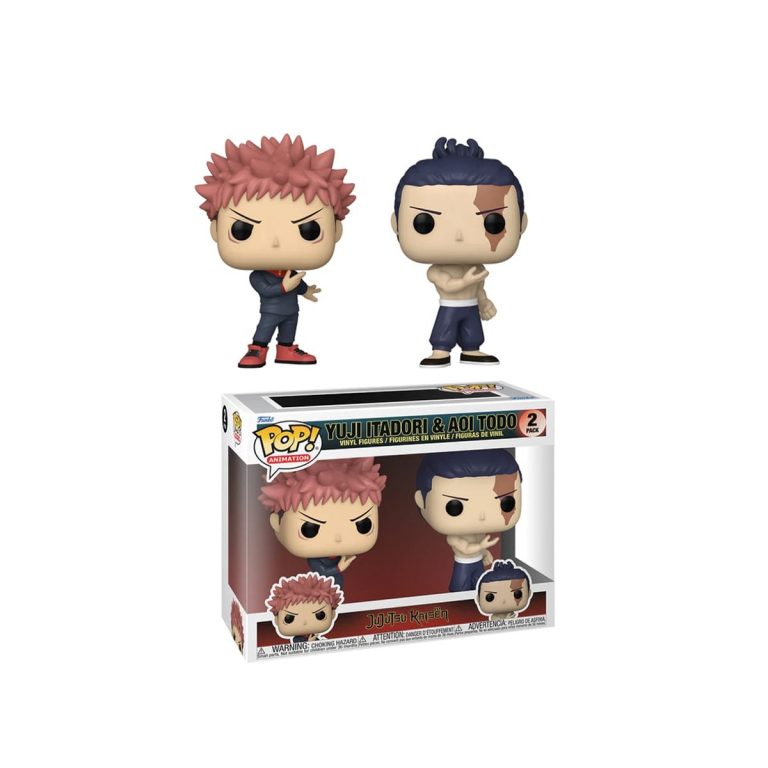 Funko Pop Jujutsu Kaisen Itadori and Todo Two Pack Vinyl Figures